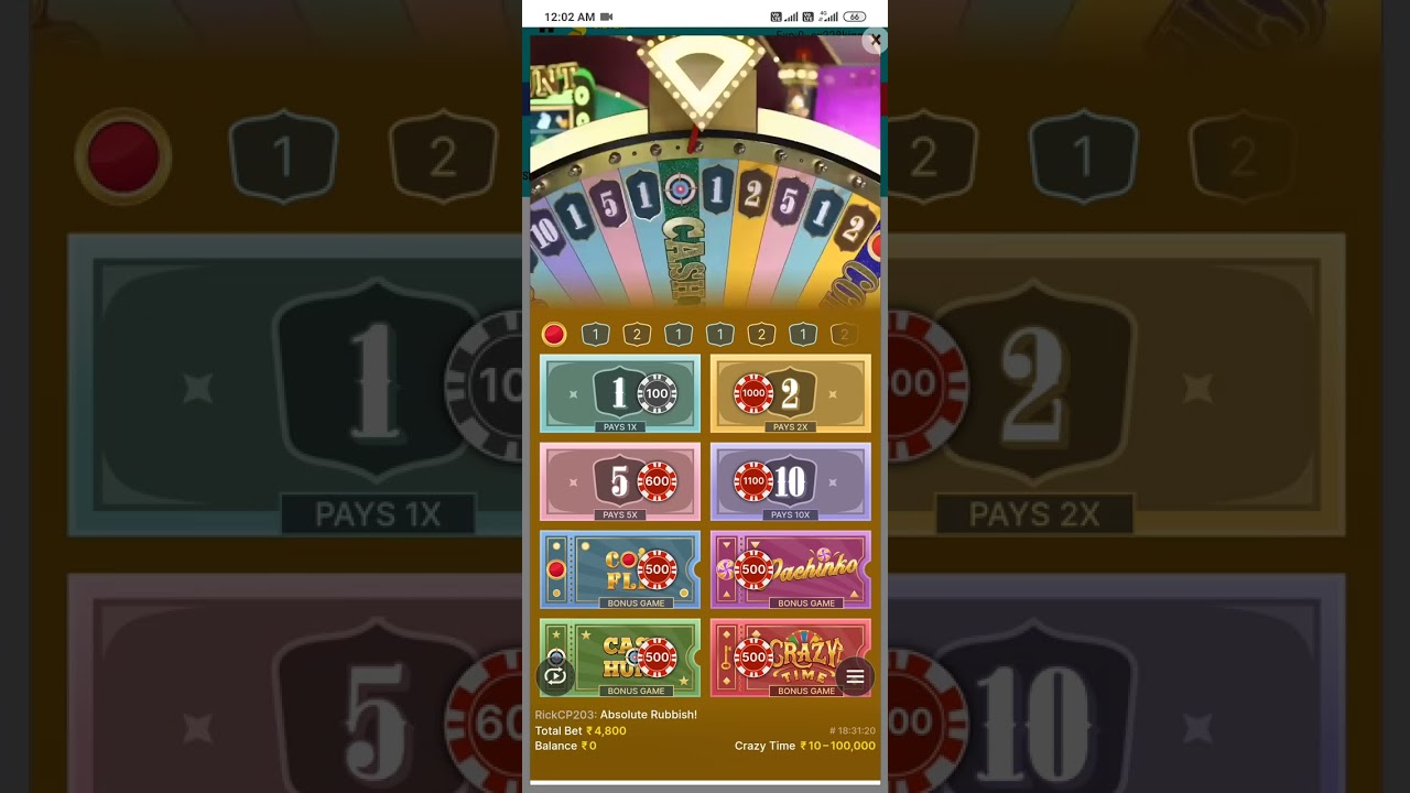 Crazy Time win the money ?? 1number 50x. 35k win #casino #game #crazytime #money
