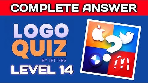 LOGO QUIZ BY LETTERS 🎮 | level 14 complete walkthrough🔥. #logoquiz