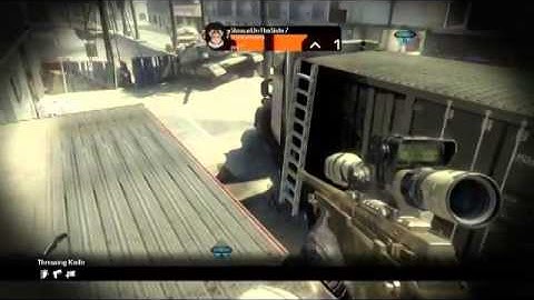 Ladder Stall 360 Tomahack Kill  Cod Ghost Trick Shot  First Cod Ghost Ladder Stall