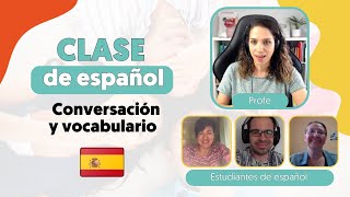 ✨ Clase de CONVERSACIÓN en español   || Practicamos ESPAÑOL hablando de los 5 sentidos  ✋