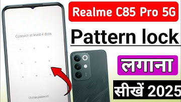 Realme c85 Pro 5g me screen lock kaise lagaye | realme c85 Pro 5g me pattern lock kaise lagaye