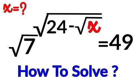 No one has idea to solve this radical problem || Olympiad Math Question
