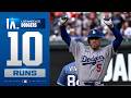 DOUBLE DIGIT DODGERS! L.A. scores 10 RUNS against the Nationals! (2nd straight game with 10+ runs!)