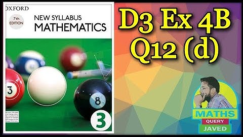 Q12(d) || Ex-4B || NSM || D3 || Indices and standard form || O