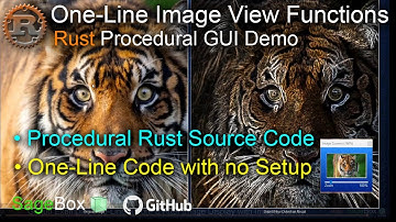 One-Line Image View Functions | Rust Procedural GUI • GitHub Demo