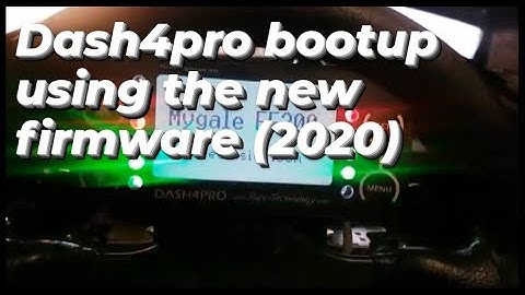 Race Technology Dash4Pro startup on my Mygale FF200