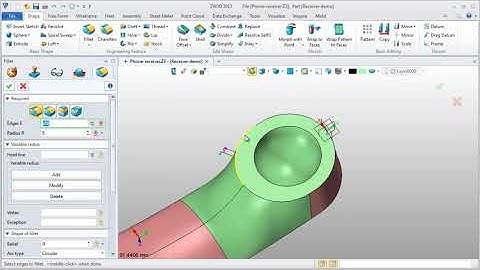 ZW3D Surface Modeling Telephone