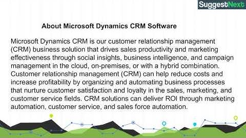Microsoft Dynamics CRM Software Pricing, Screenshots & Alternatives
