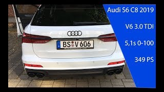 Audi S6 C8 2019 349 PS Test drive launch control accleration 5,1s 0-100 km/h V6 3.0 TDI