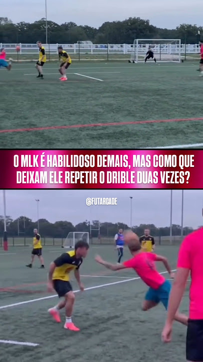 O MLK é LISO, MAS OS CARAS CAÍRAM NO MESMO DRIBLE DUAS VEZES! 🤦🏻⚽ #shorts #futebol