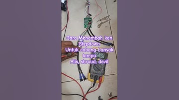 Cara memasang stepdown di modul lampu alis shroud devil DMX RGB belang