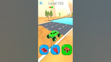 Shape-shifting Funny Race All Level Gameplay Walkthrough Master Level #136 BeamNG.drive #Shorts