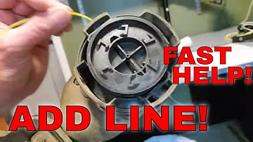 How To Wind String Trimmer Line on Weed Eater (Craftsman v20 Dual)