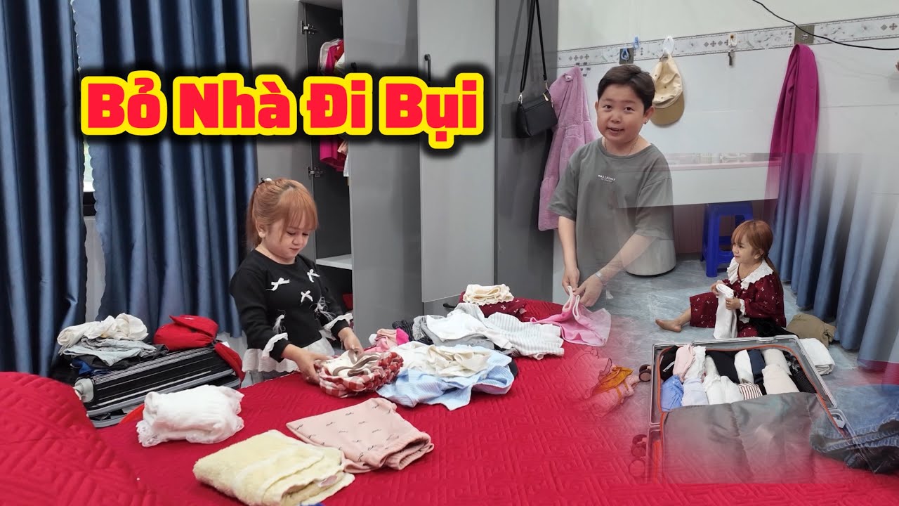 Huyền Hrê Và Tài Tí Tẹo Thu Xếp Quần Áo Chuẩn Bị Chuyến Hành Trình Mới 