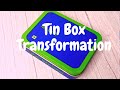 Tin Box DIY  | Turn Tin Box Into Beautiful Piece | Tin Box Transformation