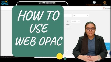 How to use Web OPAC UiTM Library