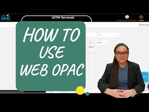How to use Web OPAC UiTM Library