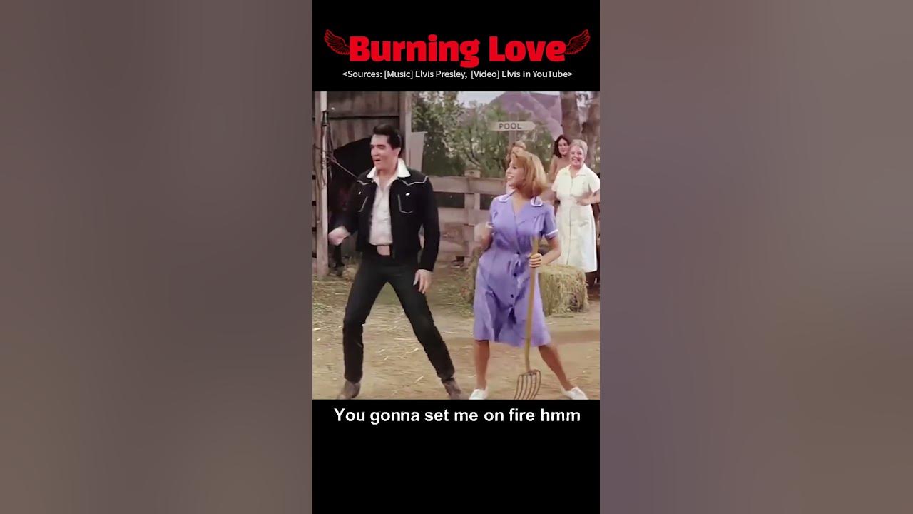 [1' Up] Burning Love (1972) 😱 #elvispresley ❤ (Transformation)