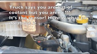 Truck thinks I'm out of coolant?? Freightliner Detroit Engine coolant level sensor fix!