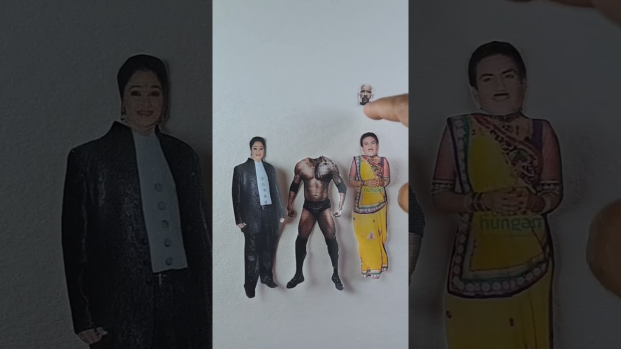 Jethalal ❤️😎 The rock 💜😍 Daya bhabhi wrong head challenge 🔥😜 #shorts #funny #viral