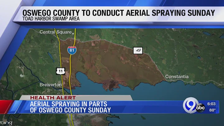 POSTPONED: Aerial spraying in Oswego County held off until this Sunday