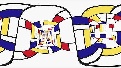 Mondriaan maze - equirectangular (2D)