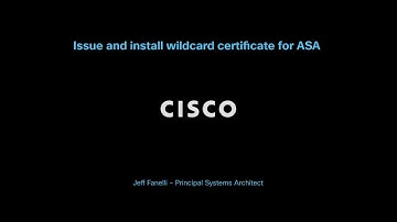 How to issue and install wild-card certificates for ASA Remote Access.