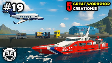 Nuclear Rescue Ship & Container Handler!! 5 Great Workshop Creations Ep:19 | Stormworks