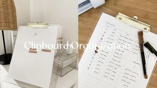How to Get Organized Using a Clipboard Organization System  | MadyPlans