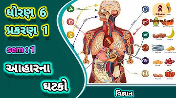 Aharna ghatako || std 6 science ch 1 || આહારના ઘટકો || ધોરણ 6 વિજ્ઞાન પાઠ 1 ||