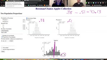 AP Statistics 5.6 Sampling Distributions for Differences in Sample Proportions