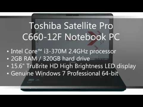 toshiba laptop windows 7 pro