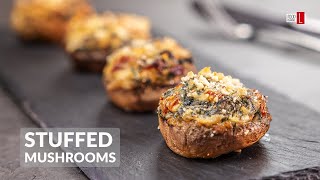 Spinach and Cheese Stuffed Mushrooms / Food Channel L - A New Recipe Every Day!