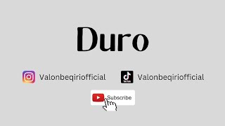 Duro - Valon Beqiri