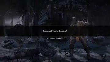 Mortal Kombat X - Training Tutorial (Basics) Movement, Attack & Blocking, Defeat Sub Zero Sequence