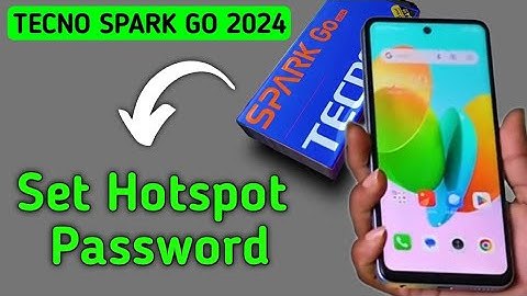 Techno Spark Go 2024 Hotspot password kaise lagaye, how to set Hotspot password in tecno, Hotspot se