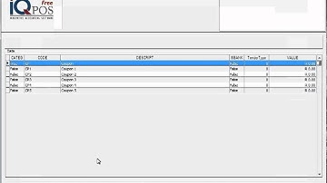 IQ POS   Utilities   POS Tender Types   3   General Option