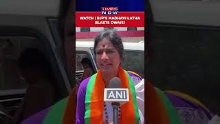 Watch: BJP Hyderabad Candidate Madhavi Latha Slams Owaisi, Says No development Under AIMIM #shorts