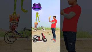 frog ? head to scooter, rickshaw, dancing joker & frog -funny Vfx magic video ??