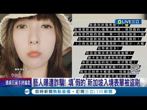 藝人填"假入境單"遭盜刷! 旅遊達人呼籲點選官網連結最保險 假網站盜刷以"美簽"最多!｜記者 沈宛儀 周冠宇｜【消費報你知】20230418｜三立新聞台