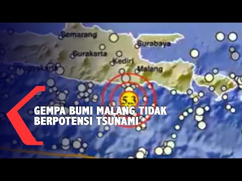 BMKG: Gempa Bumi Magnitudo 5,3 yang Guncang Malang Tidak Berpotensi Tsunami