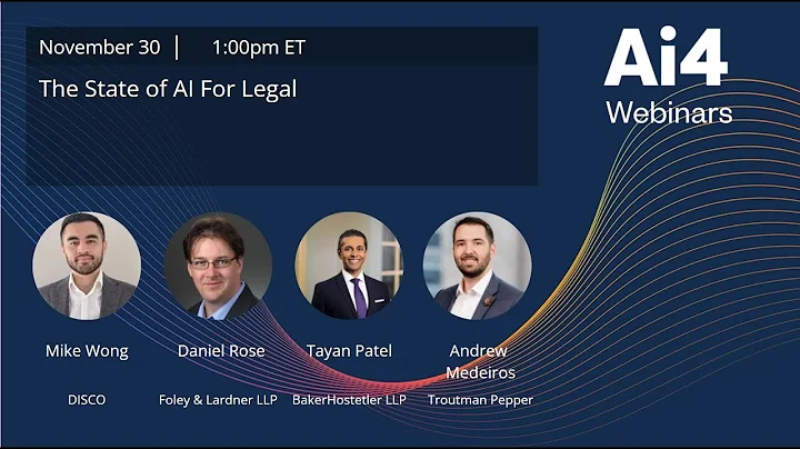 The State of AI for Legal with Foley & Lardner LLP...