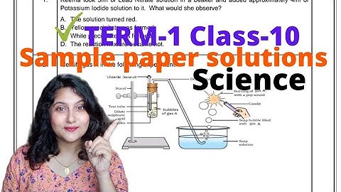 Class-10 TERM-1 Sample Paper SOLUTIONS CBSE 2021-2022 || SCIENCE ||