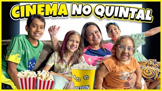 Transformamos Nosso Quintal Em Um Cinema De Milhões - Clau Santana E Mc Divertida