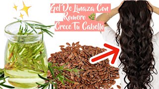 FLAXSEED AND ROSEMARY GEL TO STOP HAIR LOSS AND ACCELERATE HAIR GROWTH  HEALTHY HAIR