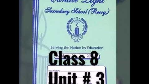 Class 8 English lit lecture 1 week 7