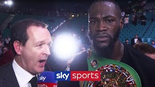 Deontay Wilder’s immediate reaction after Ortiz win  | ‘I only need to be perfect for 2 seconds!’