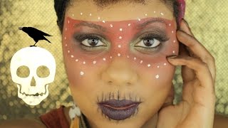 Easy Voodoo Witch Doctor Halloween Makeup Tutorial | MiKayla Hawkinson