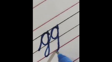 English cursive writing joining g letter |