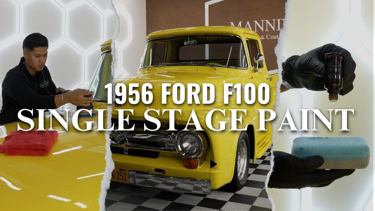 Paint Correcting Single Stage Paint on a 1956 Ford F100 - YouTube